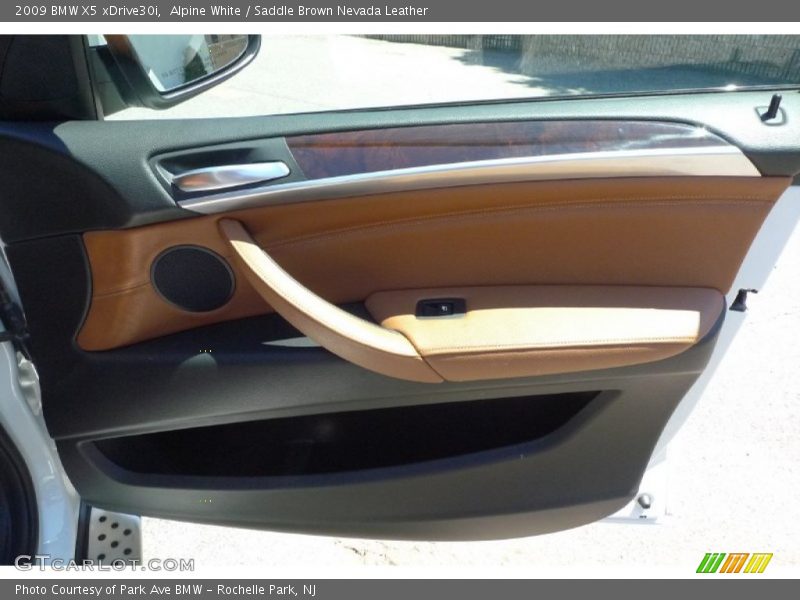 Alpine White / Saddle Brown Nevada Leather 2009 BMW X5 xDrive30i
