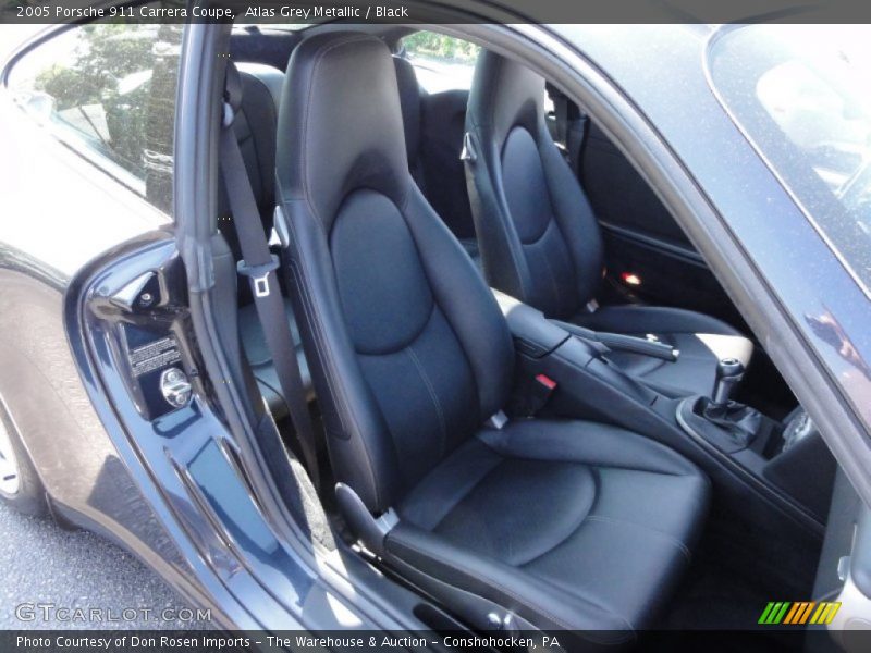 Atlas Grey Metallic / Black 2005 Porsche 911 Carrera Coupe