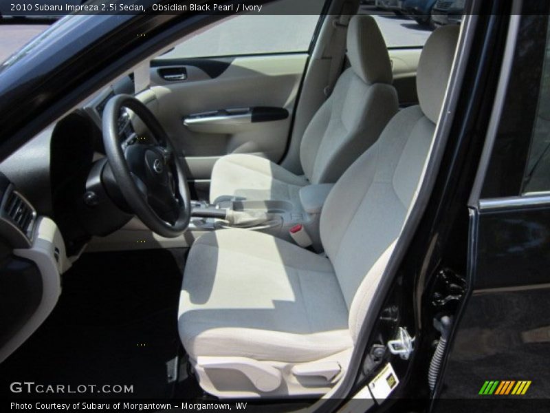 Obsidian Black Pearl / Ivory 2010 Subaru Impreza 2.5i Sedan