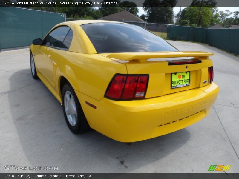 Screaming Yellow / Dark Charcoal 2004 Ford Mustang V6 Coupe