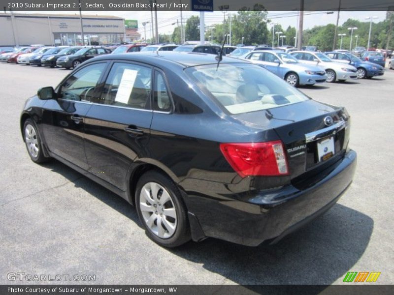 Obsidian Black Pearl / Ivory 2010 Subaru Impreza 2.5i Sedan