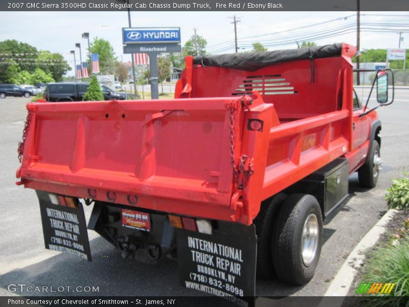 Fire Red / Ebony Black 2007 GMC Sierra 3500HD Classic Regular Cab Chassis Dump Truck