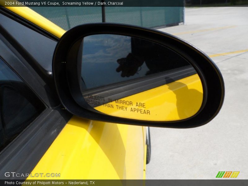 Screaming Yellow / Dark Charcoal 2004 Ford Mustang V6 Coupe