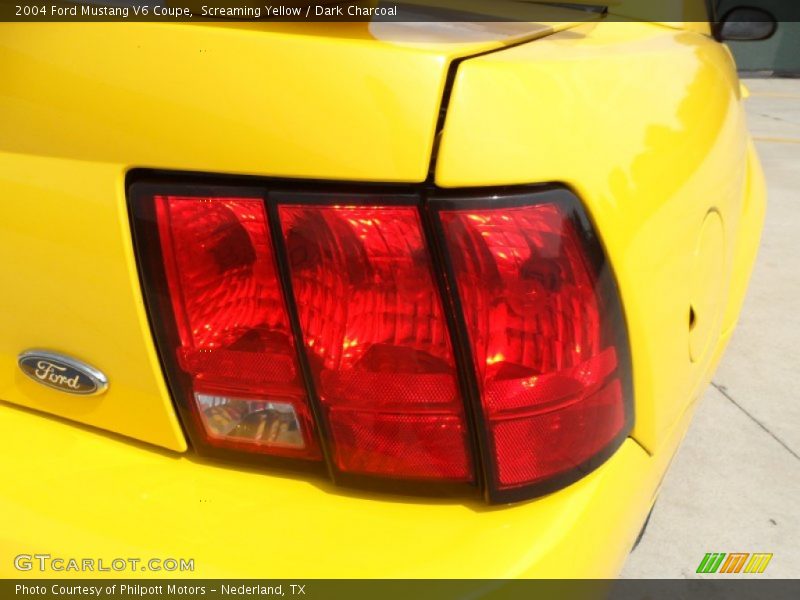 Screaming Yellow / Dark Charcoal 2004 Ford Mustang V6 Coupe