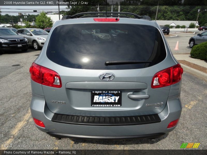Platinum Sage / Gray 2008 Hyundai Santa Fe GLS 4WD