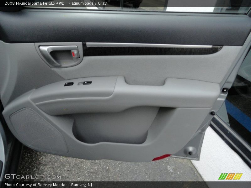 Platinum Sage / Gray 2008 Hyundai Santa Fe GLS 4WD