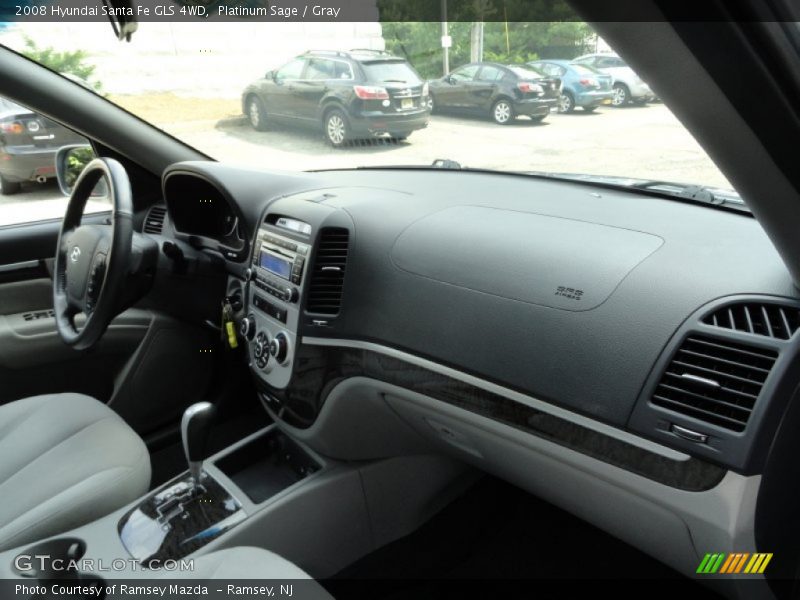 Platinum Sage / Gray 2008 Hyundai Santa Fe GLS 4WD