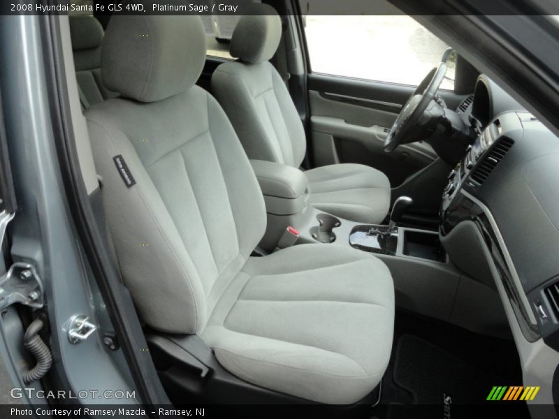Platinum Sage / Gray 2008 Hyundai Santa Fe GLS 4WD