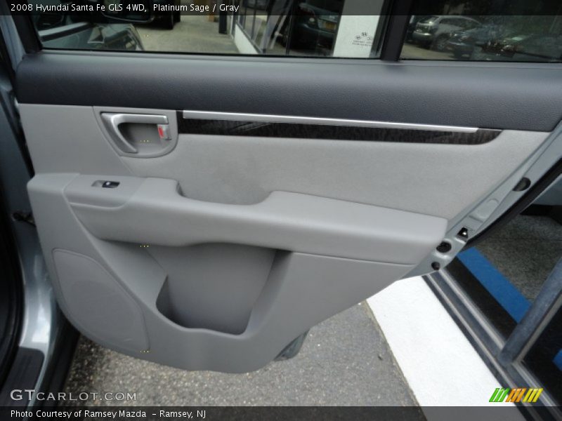 Platinum Sage / Gray 2008 Hyundai Santa Fe GLS 4WD