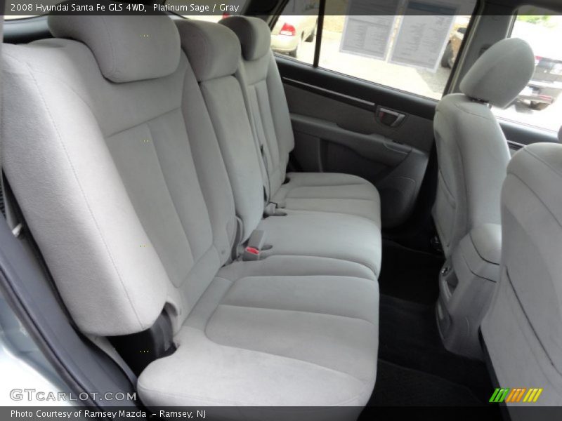 Platinum Sage / Gray 2008 Hyundai Santa Fe GLS 4WD