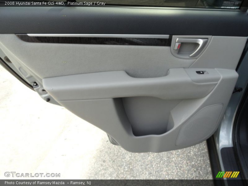 Platinum Sage / Gray 2008 Hyundai Santa Fe GLS 4WD