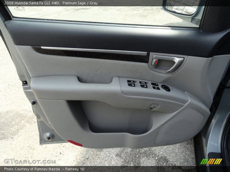 Platinum Sage / Gray 2008 Hyundai Santa Fe GLS 4WD