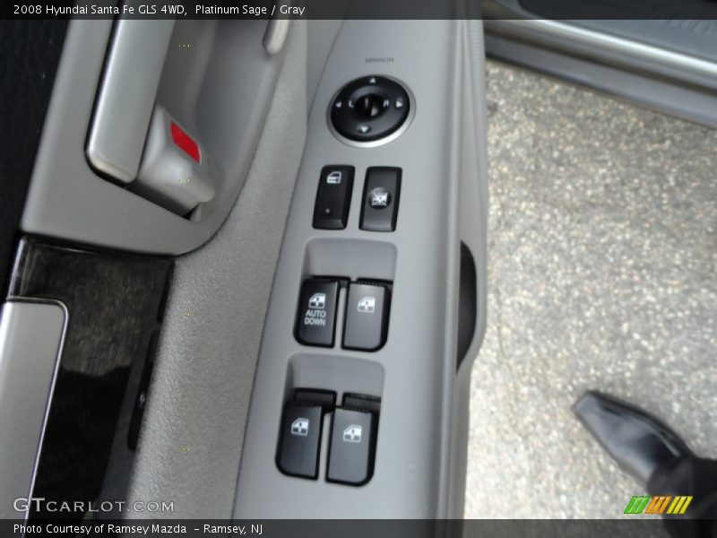 Platinum Sage / Gray 2008 Hyundai Santa Fe GLS 4WD