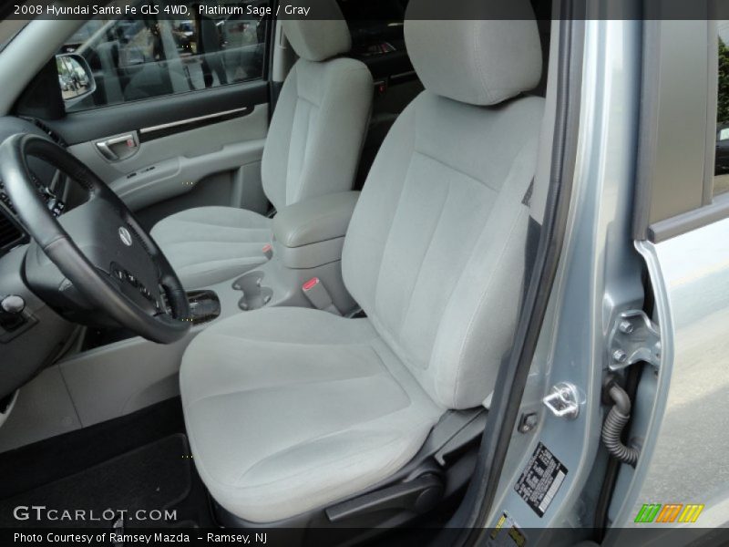 Platinum Sage / Gray 2008 Hyundai Santa Fe GLS 4WD