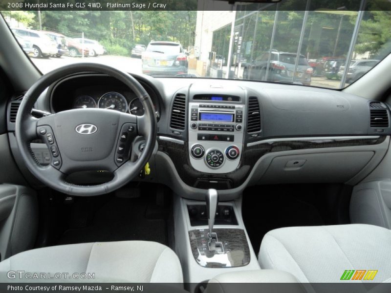 Platinum Sage / Gray 2008 Hyundai Santa Fe GLS 4WD