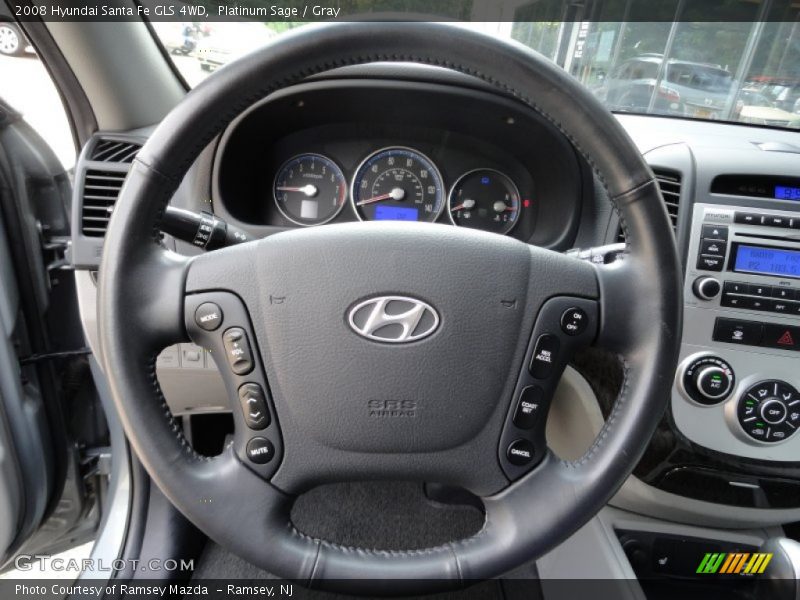 Platinum Sage / Gray 2008 Hyundai Santa Fe GLS 4WD