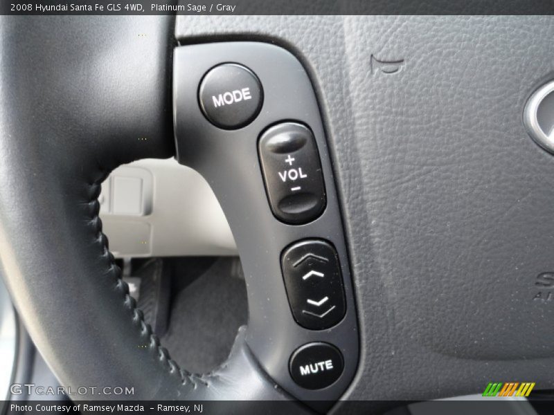 Platinum Sage / Gray 2008 Hyundai Santa Fe GLS 4WD