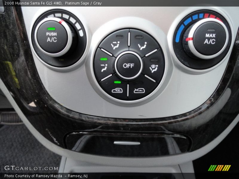 Platinum Sage / Gray 2008 Hyundai Santa Fe GLS 4WD