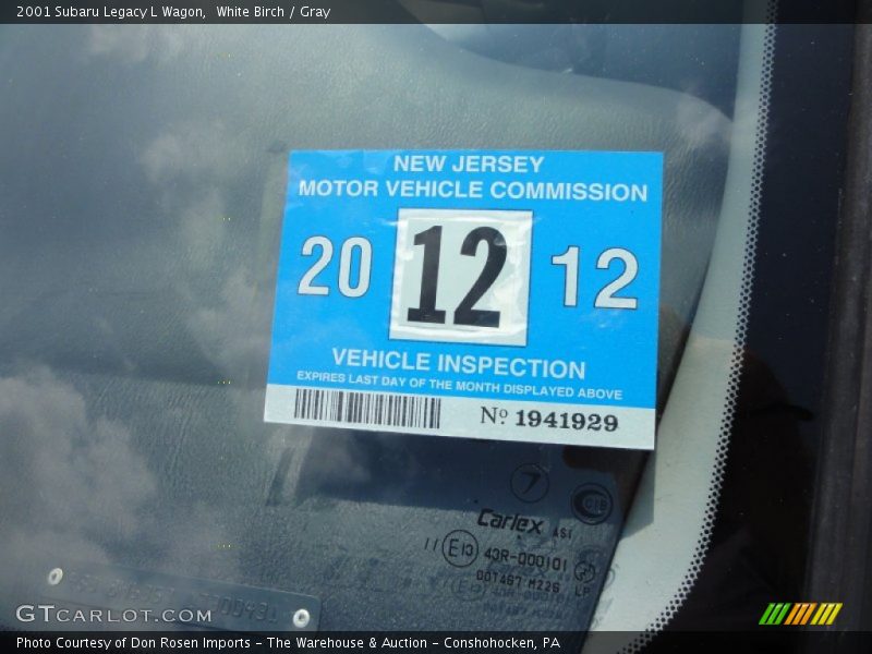 White Birch / Gray 2001 Subaru Legacy L Wagon