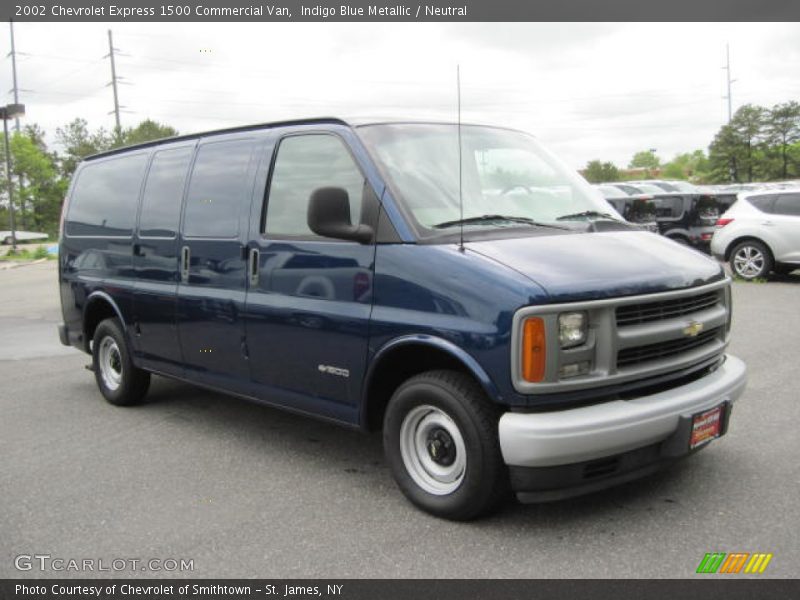 Indigo Blue Metallic / Neutral 2002 Chevrolet Express 1500 Commercial Van