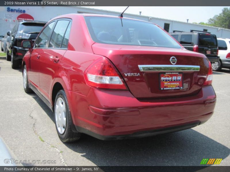 Red Brick / Charcoal 2009 Nissan Versa 1.8 S Sedan