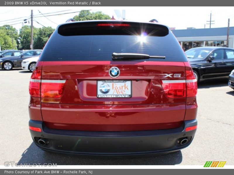 Vermillion Red Metallic / Black 2009 BMW X5 xDrive30i