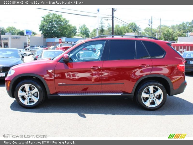 Vermillion Red Metallic / Black 2009 BMW X5 xDrive30i