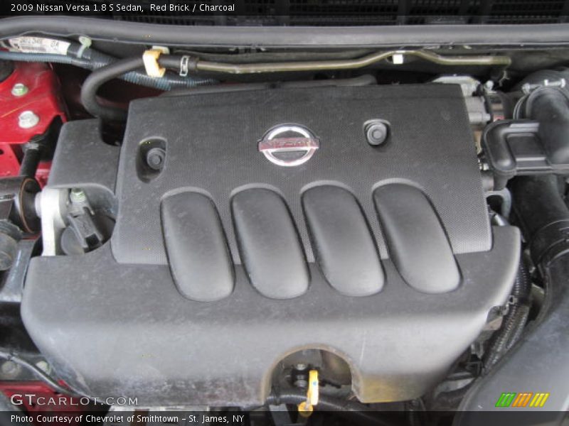 Red Brick / Charcoal 2009 Nissan Versa 1.8 S Sedan