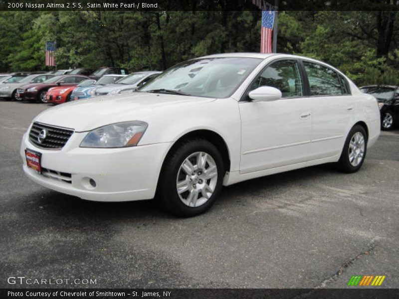 Satin White Pearl / Blond 2006 Nissan Altima 2.5 S