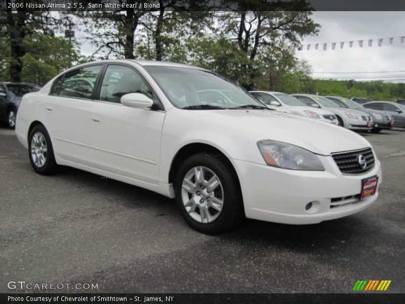 Satin White Pearl / Blond 2006 Nissan Altima 2.5 S