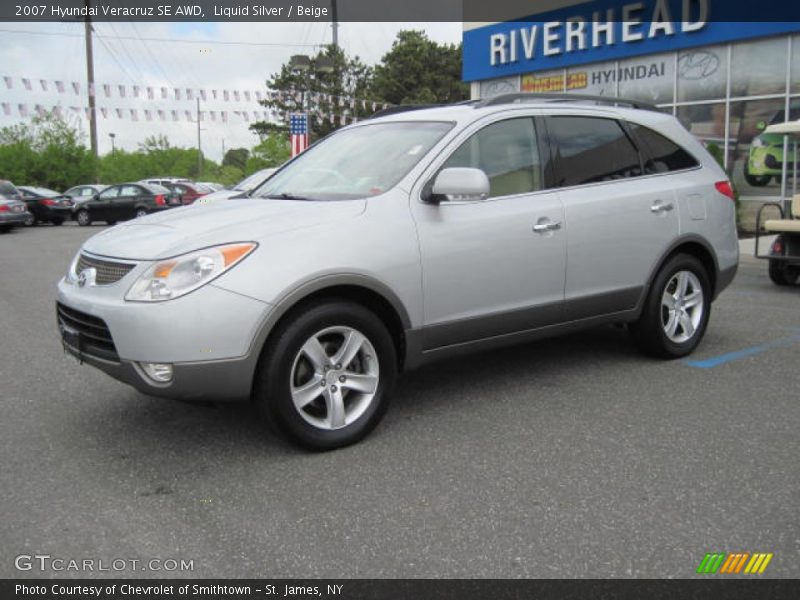 Liquid Silver / Beige 2007 Hyundai Veracruz SE AWD