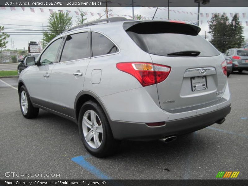 Liquid Silver / Beige 2007 Hyundai Veracruz SE AWD