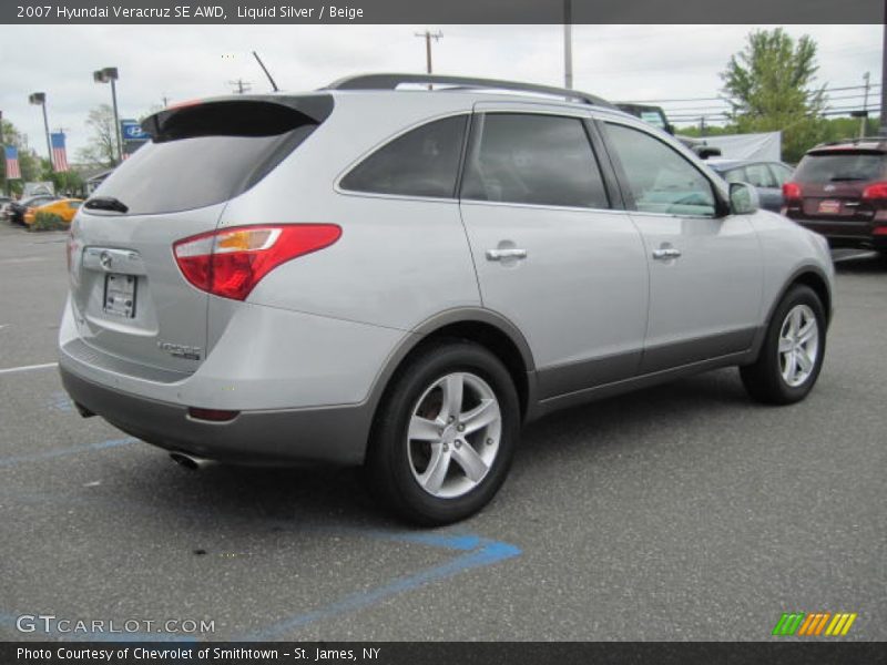 Liquid Silver / Beige 2007 Hyundai Veracruz SE AWD