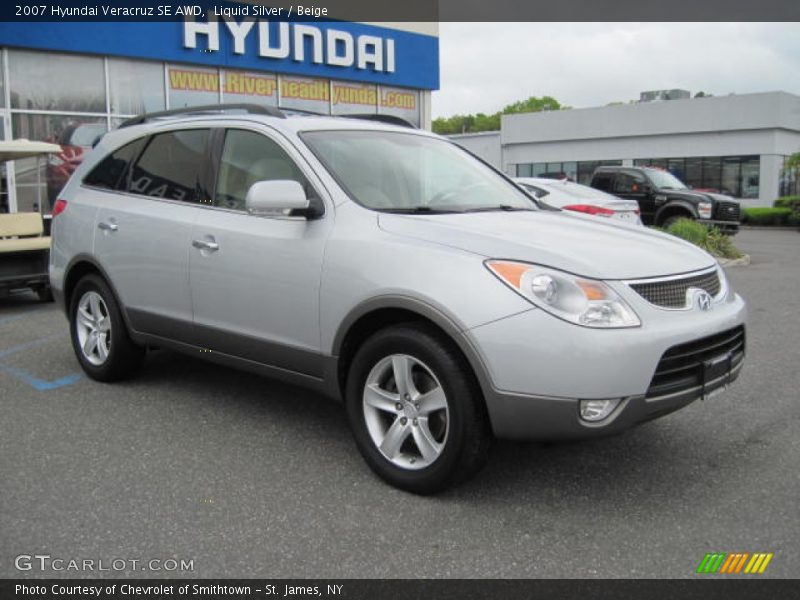 Liquid Silver / Beige 2007 Hyundai Veracruz SE AWD