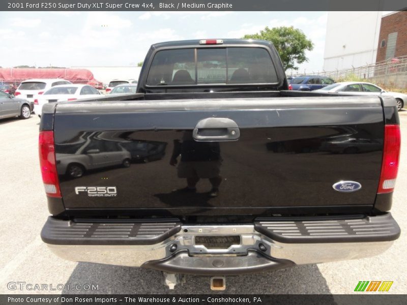 Black / Medium Graphite 2001 Ford F250 Super Duty XLT Super Crew 4x4