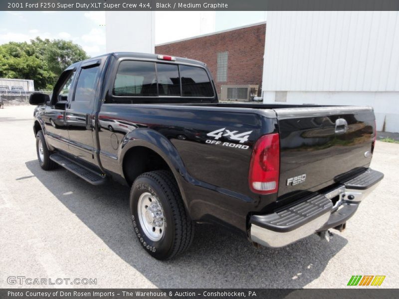 Black / Medium Graphite 2001 Ford F250 Super Duty XLT Super Crew 4x4