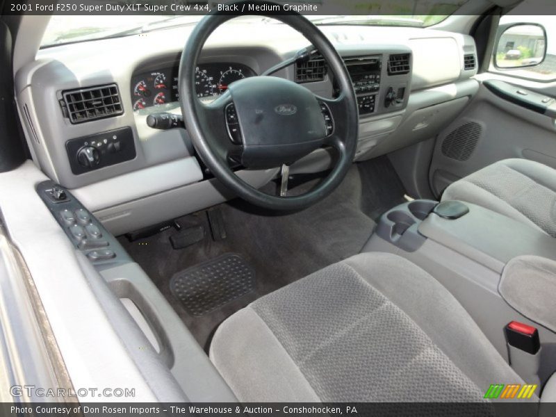  2001 F250 Super Duty XLT Super Crew 4x4 Medium Graphite Interior