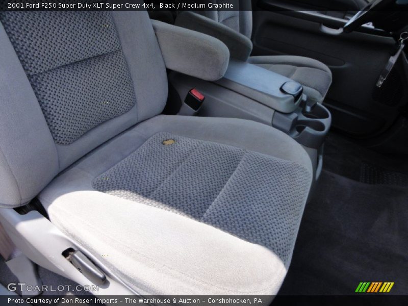 Black / Medium Graphite 2001 Ford F250 Super Duty XLT Super Crew 4x4