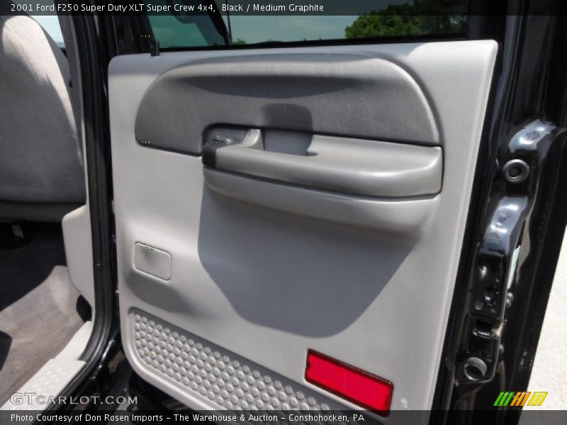 Black / Medium Graphite 2001 Ford F250 Super Duty XLT Super Crew 4x4