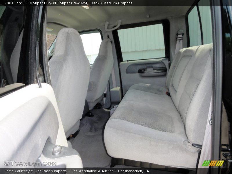 Black / Medium Graphite 2001 Ford F250 Super Duty XLT Super Crew 4x4