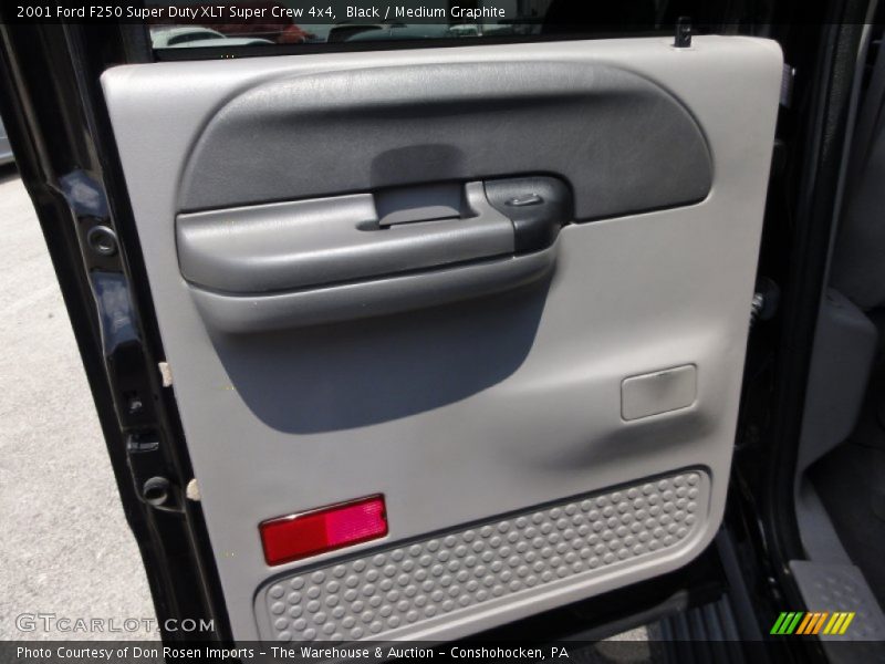 Black / Medium Graphite 2001 Ford F250 Super Duty XLT Super Crew 4x4