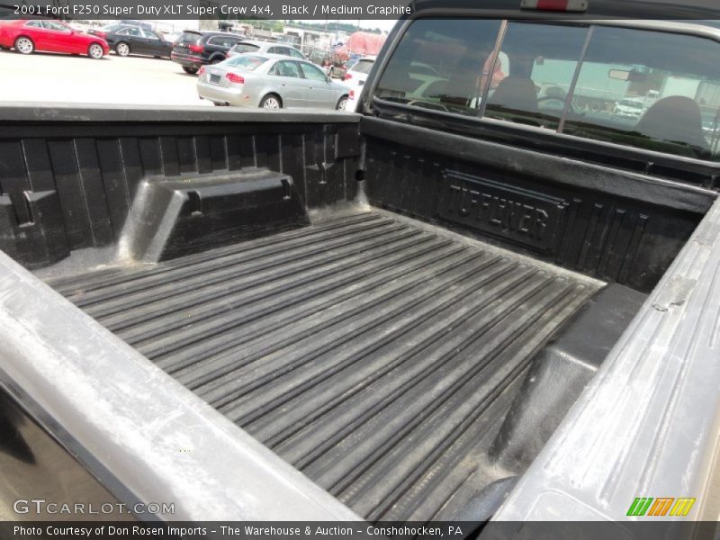 Black / Medium Graphite 2001 Ford F250 Super Duty XLT Super Crew 4x4