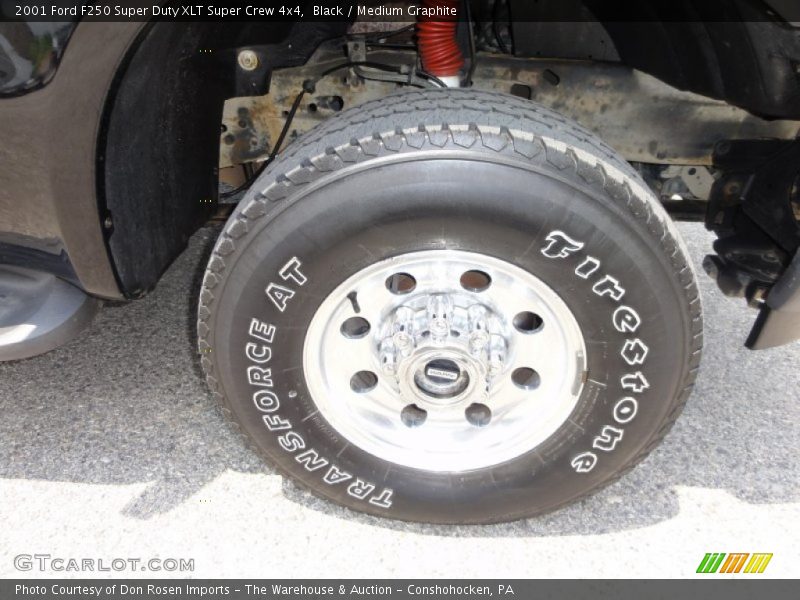 Black / Medium Graphite 2001 Ford F250 Super Duty XLT Super Crew 4x4