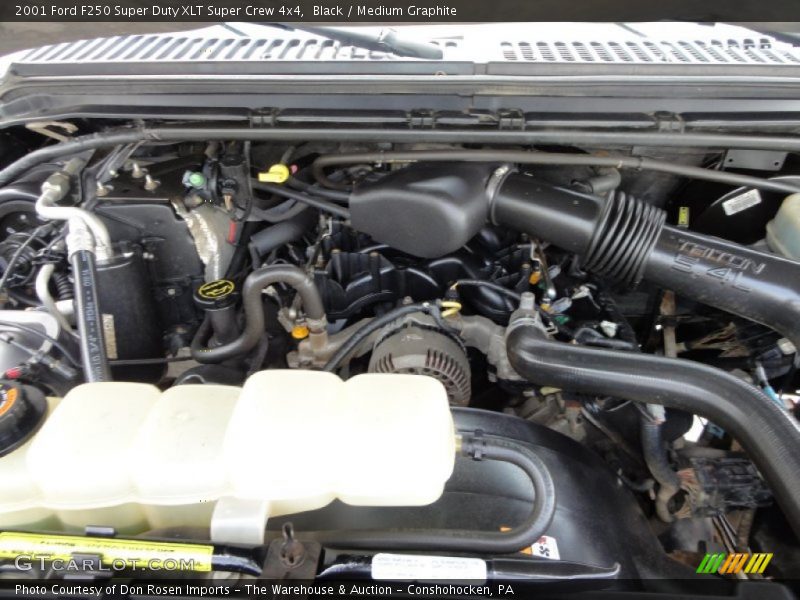 Black / Medium Graphite 2001 Ford F250 Super Duty XLT Super Crew 4x4