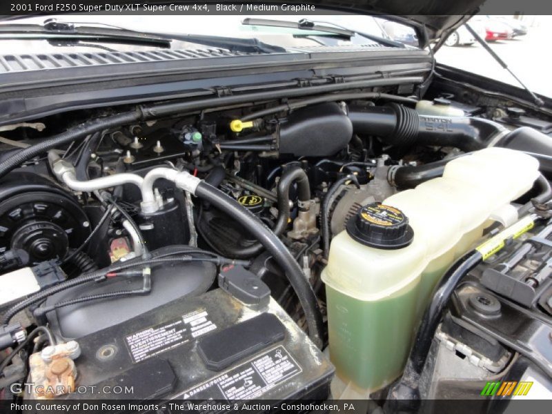 Black / Medium Graphite 2001 Ford F250 Super Duty XLT Super Crew 4x4