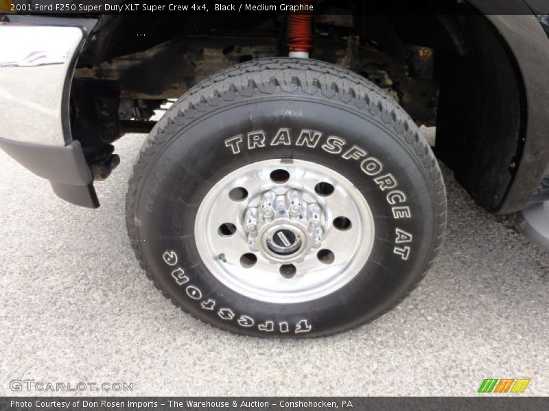 Black / Medium Graphite 2001 Ford F250 Super Duty XLT Super Crew 4x4