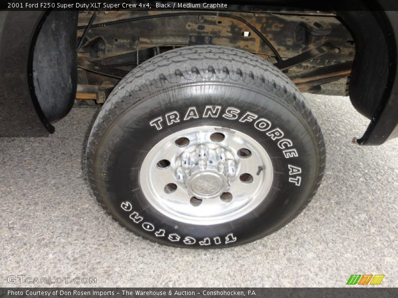 Black / Medium Graphite 2001 Ford F250 Super Duty XLT Super Crew 4x4