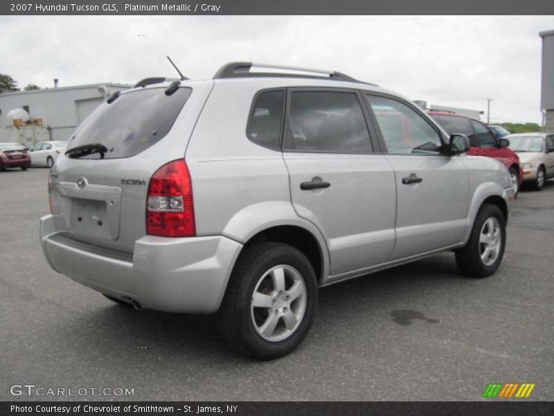Platinum Metallic / Gray 2007 Hyundai Tucson GLS