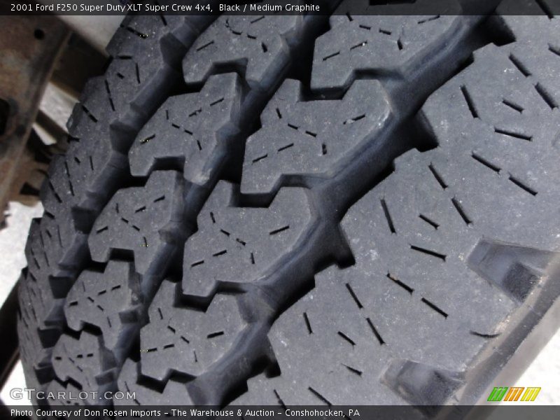 Black / Medium Graphite 2001 Ford F250 Super Duty XLT Super Crew 4x4