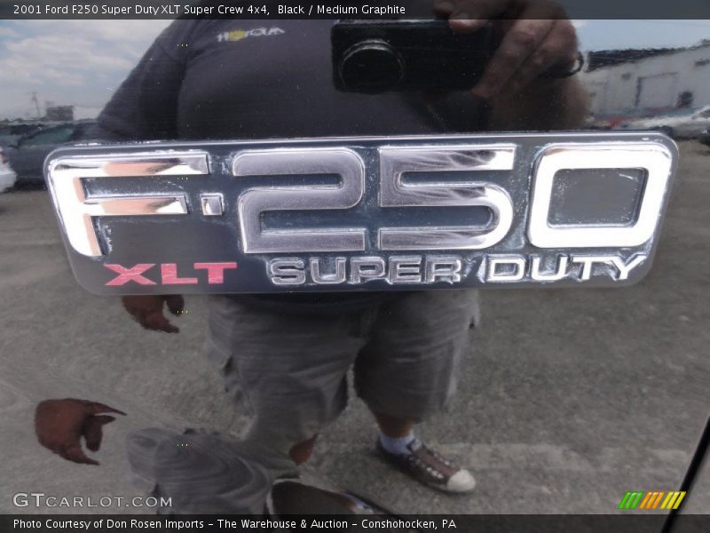 Black / Medium Graphite 2001 Ford F250 Super Duty XLT Super Crew 4x4
